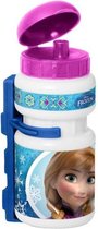 Disney Bidon Met Bidonhouder Frozen Wit/roze/blauw 500 Ml