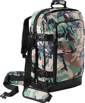 CabinMax Metz Plus – Handbagage - Rugzak 44l– Schooltas - 55x40x20cm – Lichtgewicht - Groen (MZ +GN )