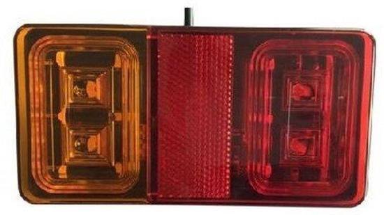 Feu arrière à LED JMF-1 frein / clignotant / feu antibrouillard arrière - Rectangle