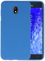 Bestcases Color Telefoonhoesje - Backcover Hoesje - Siliconen Case Back Cover voor Samsung Galaxy J7 (2018) - Navy