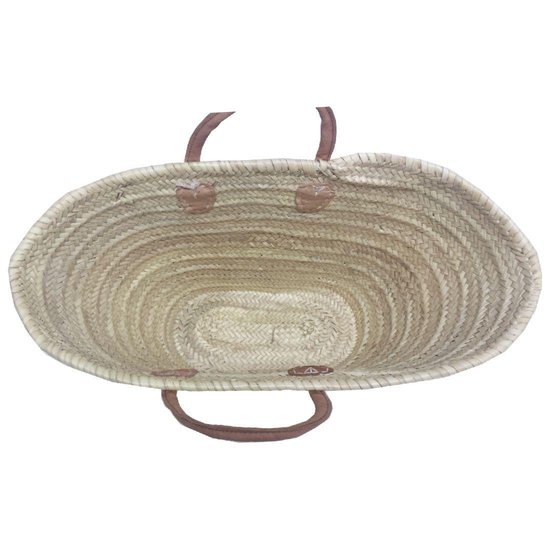 Grand Cabas Ovale En Jonc De Mer Damier – Élégant Et Spacieux 45x25x25 Cm | Sac Plage Été Chic