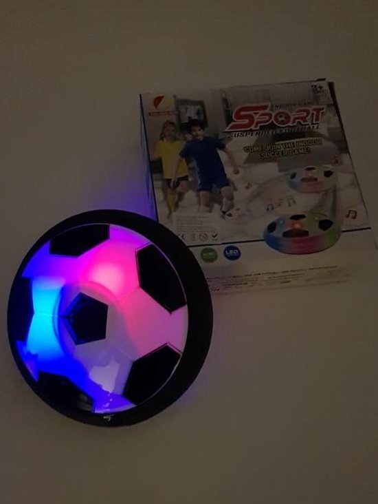 Air Power Soccer - Ballon de ballon de vol stationnaire rechargeable  Football d'intérieur avec led, super amusant de jouer au football