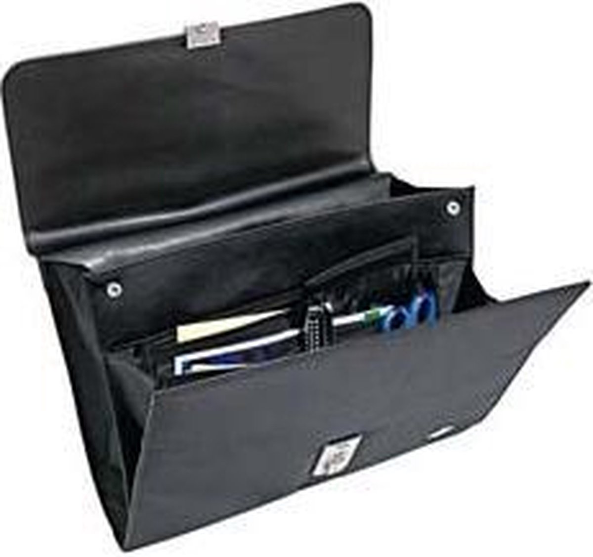 WEDO Flapover Aktetas ELEGANCE A4 - Zwart
