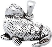 Zilveren Zee Otter kettinghanger