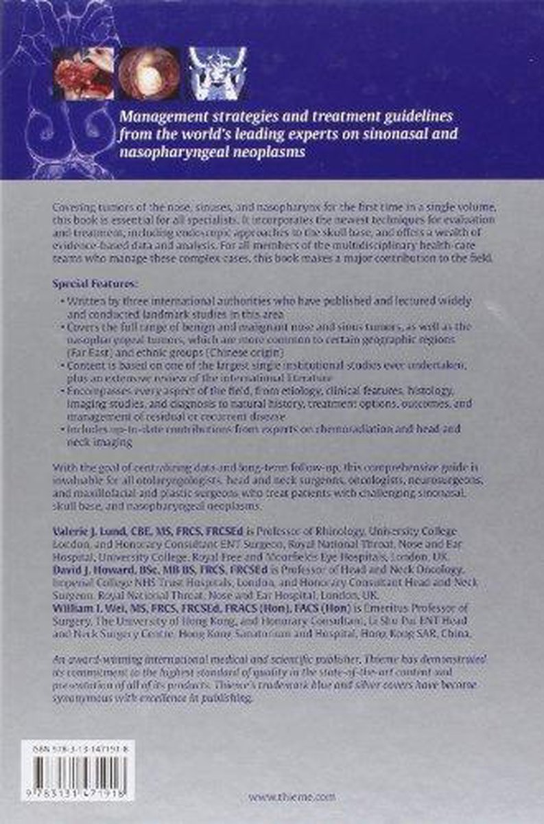 Tumors Of The Nose, Sinuses, And Nasopharynx | 9783131471918 | Valerie ...