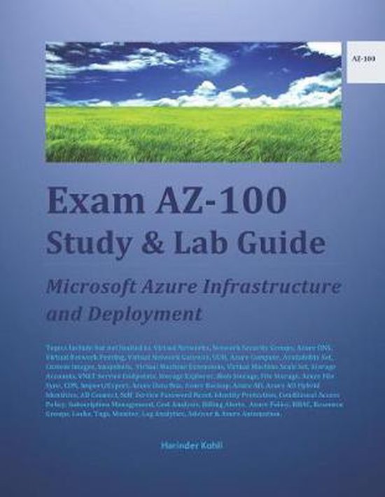 Exam AZ-100 Study & Lab Guide - cover