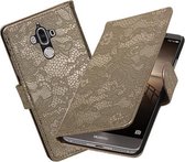 BestCases.nl Huawei Mate 9 Lace booktype hoesje Goud