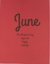 Dagboek Persoonlijk Notitieboek Softcover Happybook - Juni - Gelijnd