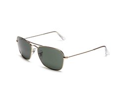 Ray-Ban RB3136 001 - Caravan - zonnebril - Goud / Groen Klassiek G-15 - 58mm