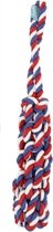 Lief hondenspeelgoed flosstick unisex rood / wit / blauw