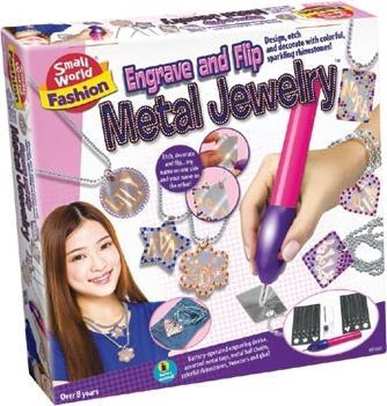 Engrave and flip metal best sale jewelry