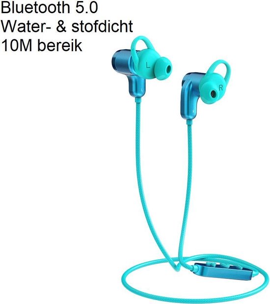 Orico Bluetooth sport in-ear oordopjes 110mAh - waterdicht - Blauw | bol.com