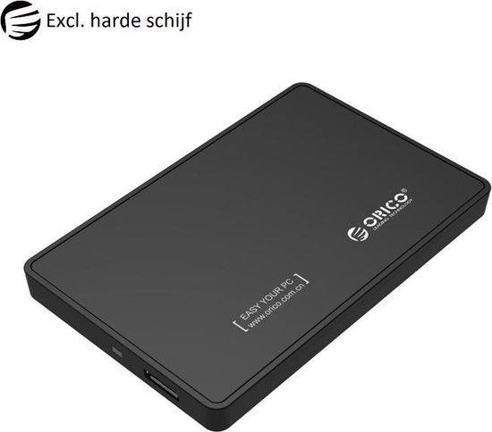 Integraal Beweging Bewijzen Orico USB 3.0 Harde schijf behuizing 2.5 Inch SATA HDD en SSD - Zwart |  bol.com