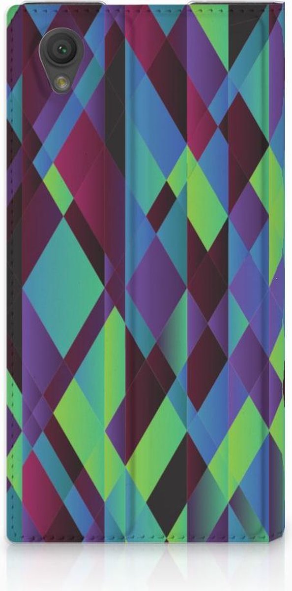Sony Xperia L1 Stand Case Abstract Green Blue