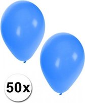 50 ballons bleus