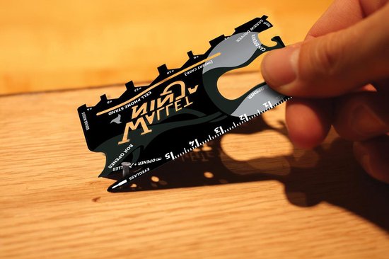 Wallet Ninja Multitool Card - 18 tools - voor in je portemonnee