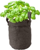 Jute plantenzak ø17cm bruin rond met handvatten - Groeizak - Kweekzak - Plantenhouder - Plant bag