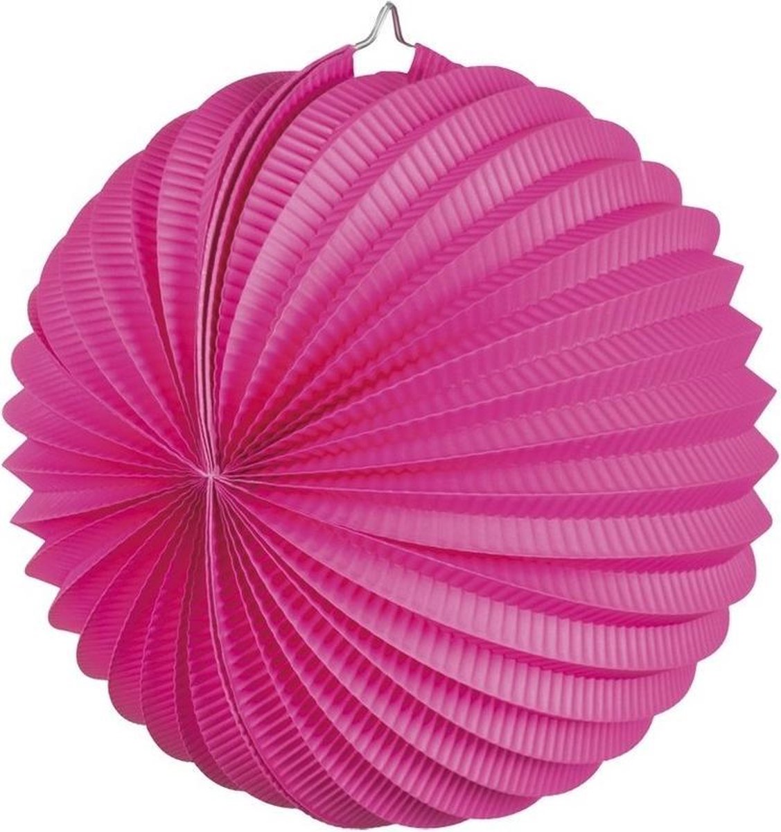 Lampion fuchsia roze 22 cm - Merkloos