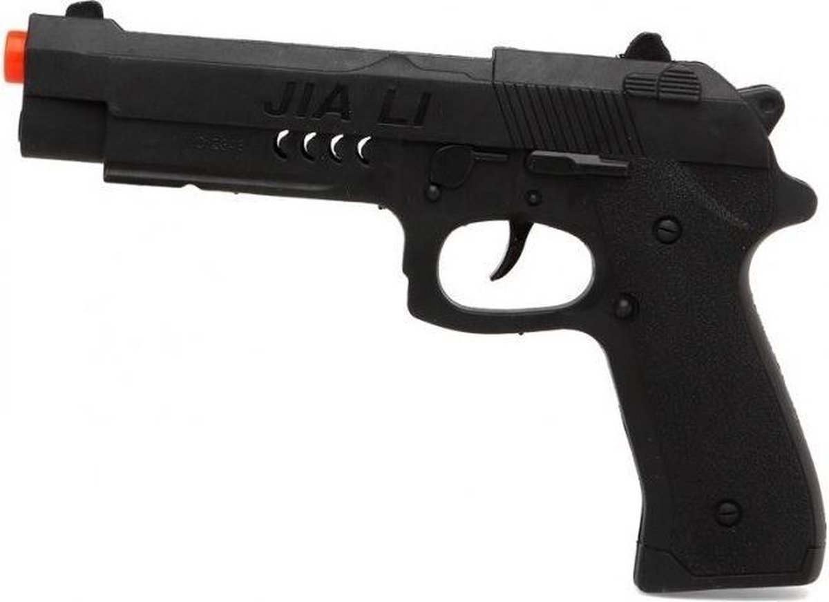 Ondergeschikt Vaak gesproken zeewier Speelgoed pistool zwart 25 cm | bol.com