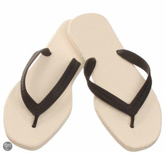 Sarraizienne Slippers  Wit/Zwart Maat 36