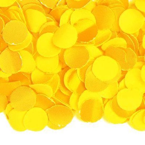 100 gram party confetti kleur geel - Feestartikelen | bol.com