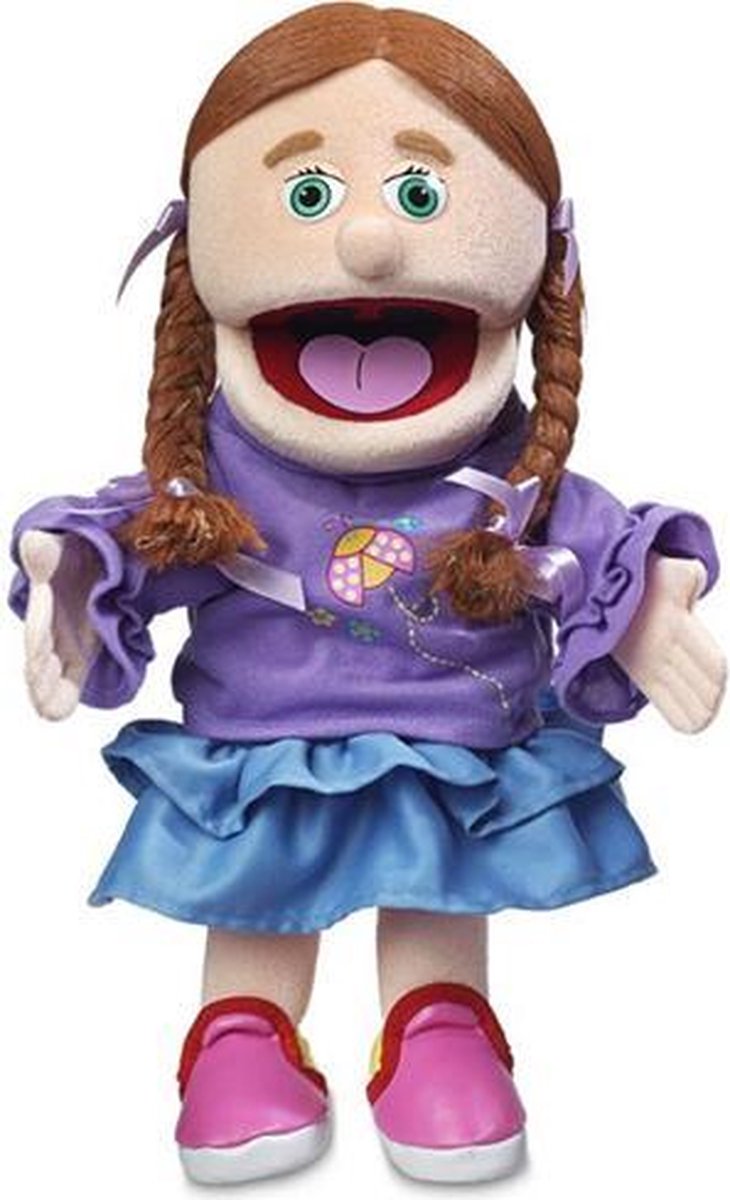 Sillypuppets - Handpop Amy 35 cm - Handpoppen - Poppenkastpoppen - Poppentheater