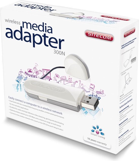 Media adapter 300N USB Smart Living