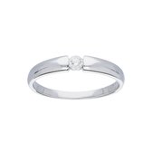 Glow - Witgouden ring met steen G/SI