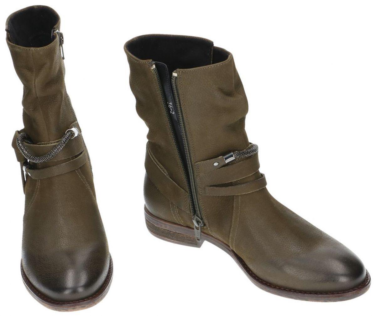 Spm Lala Dames Veterboots Groen Maat 36 Spm Lala Dames Veterboots Groen Maat 36