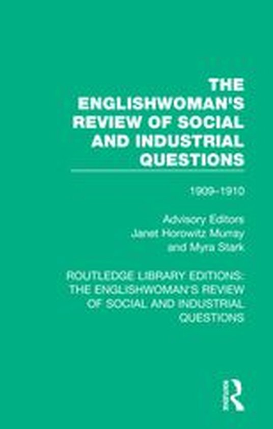Routledge Library Editions: The Englishwoman's Review of Soc ... - cover