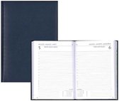 Agenda 2021 - Diary Select - 6 Talig - 1 dag/1 pagina - Blauw - 14 x 21,5 cm