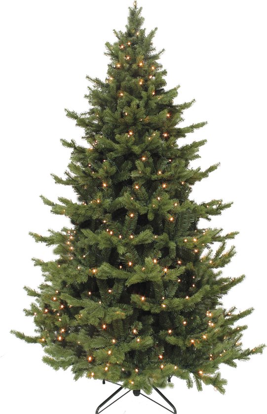 Triumph Tree Sherwood Kunstkerstboom Deluxe met LED verlichting - H215 cm -  groen | bol.com