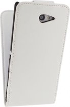 Xccess Leather Flip Case Sony Xperia M2 White