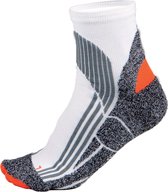 3 paar Proact Technical sports socks, Kleur White/ Grey/ Orange, Maat 39-42