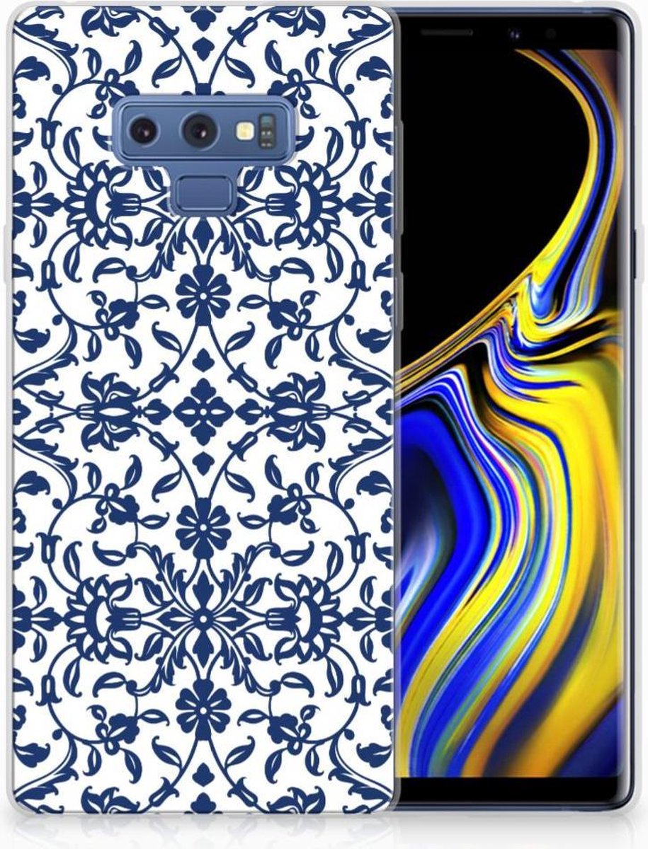 TPU Hoesje voor Samsung Galaxy Note 9 TPU Case Flower Blue