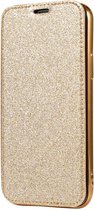 Shop4 - iPhone 11 Hoesje - Book Case Glitters Goud