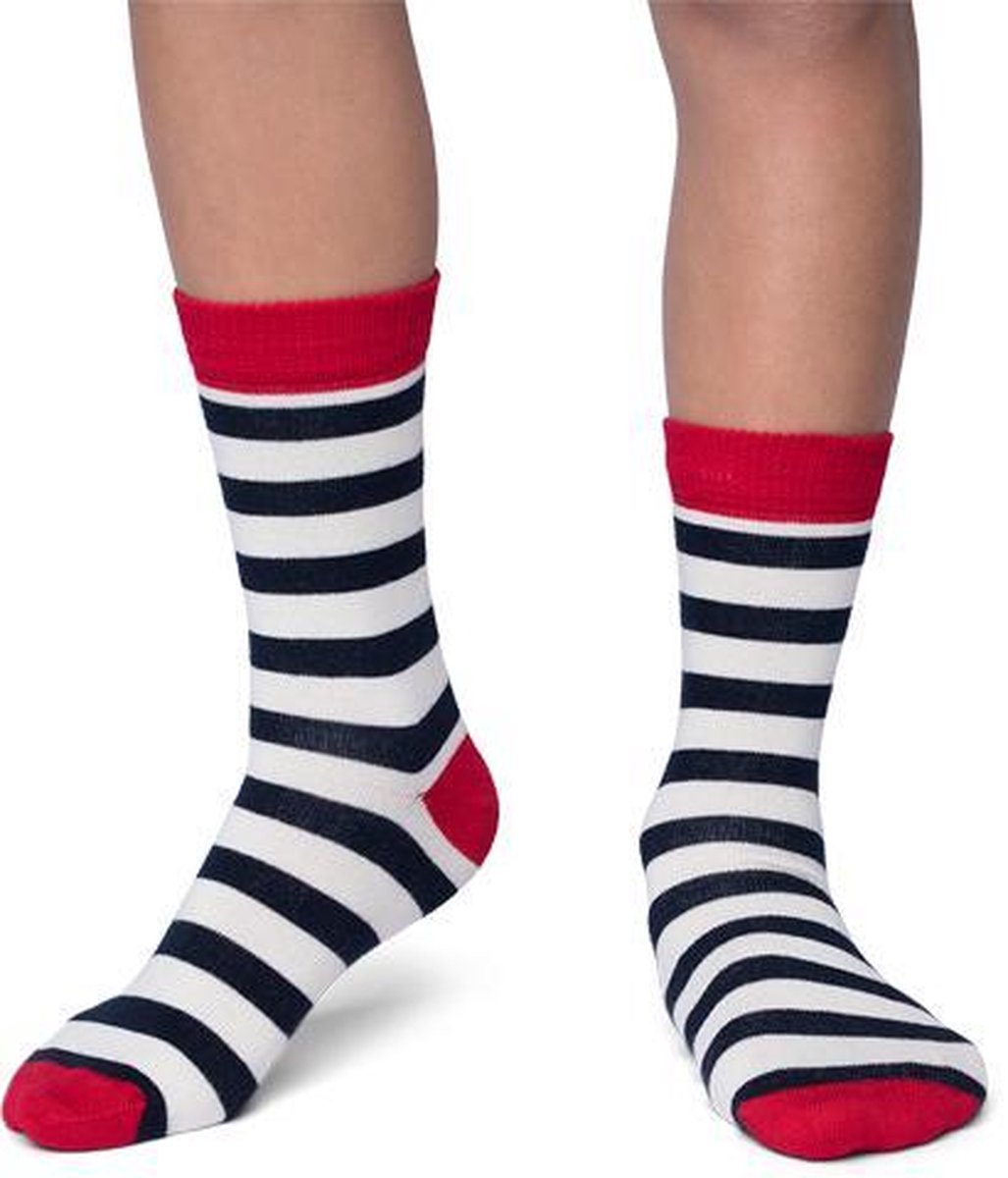Kinder Fun sokken Katoen Multicolor Strepen 35-38 per 2 paar