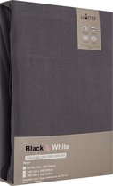 Mistersleep - Dubbel Jersey - Hoeslaken - Antraciet - Tweepersoons - 140/160 x 200/220 - Met 35cm Hoekhoogte