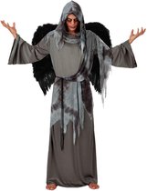ATOSA - Zwart en grijs dodenengel kostuum voor mannen - M / L - Volwassenen kostuums