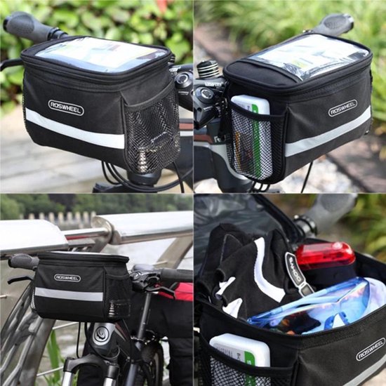 Fiets Stuurtas met Smartphonehouder en Koeltas - Zwart -Saizi van Saizi — afbeelding 5