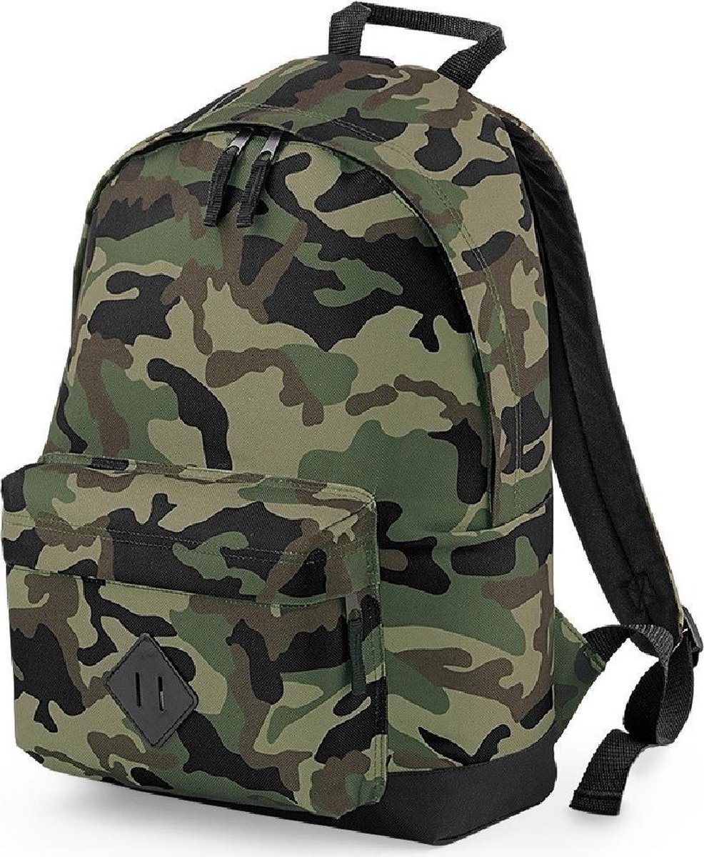 Senvi Stoere Rugzak - Backpack - Kleur Leger Camouflage/Zwart - 18 Liter