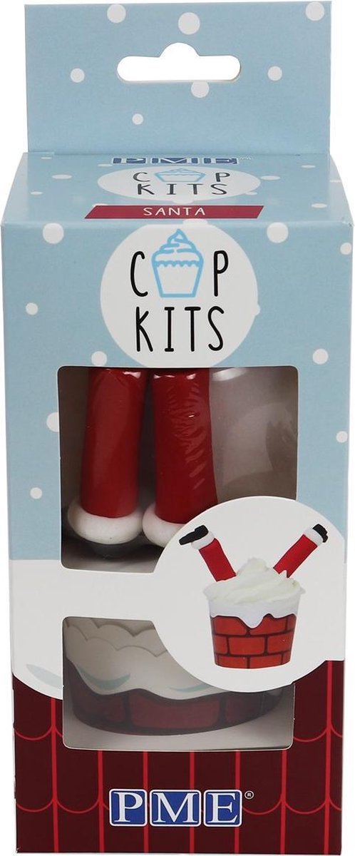 PME Cupcake Decoratie Set - Kerstman