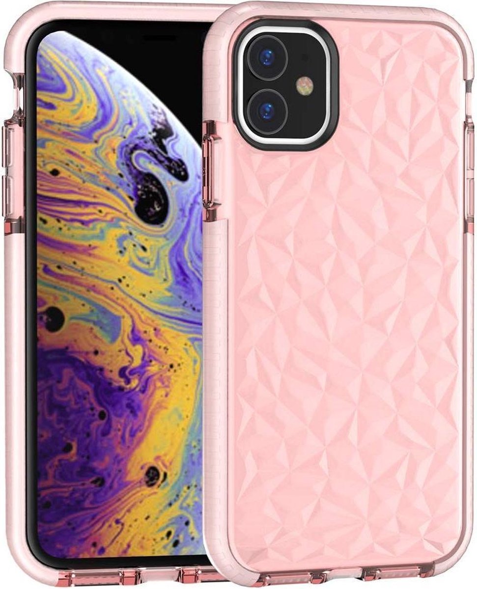 HB Hoesje Geschikt voor Apple iPhone 11 - Crystal Back Cover - Roze