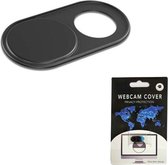 Case2go - Webcam Cover - Privacy schuifje - Geschikt voor iMac, Laptop en Tablet - Zwart