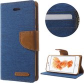 Spijkerstof Wallet iPhone 6(s) plus - Donkerblauw