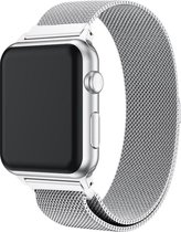 Apple Watch 41MM / 40MM / 38MM Bandje Milanese Roestvrij Staal Zilver