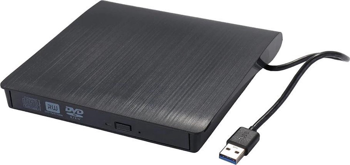 Qost - Externe CD/DVD Speler - USB 3.0 - CD-Rom Disk Lezer & Brander - USB DVD speler - Externe DVD brander - Plug & Play - Geschikt Voor Windows, Linux & Mac