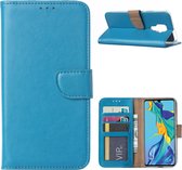 Xssive Hoesje voor Huawei Mate 30 Lite - Book Case - Geschikt voor 3 pasjes - Turquoise