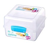 Sistema 21731 Lunch box Lunch box rose, plastique transparent 1,4 l