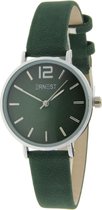 Ernest Horloge Cindy - small - silver donkergroen